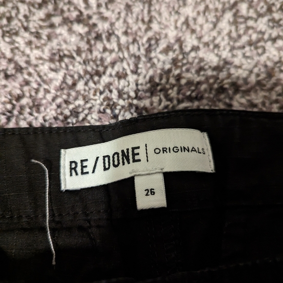 Redone Originals Black Cargo Pants Size 26 - Picture 4 of 5